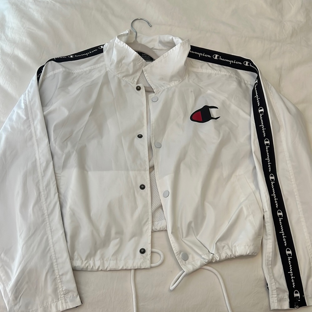 Champion, windbreaker, white